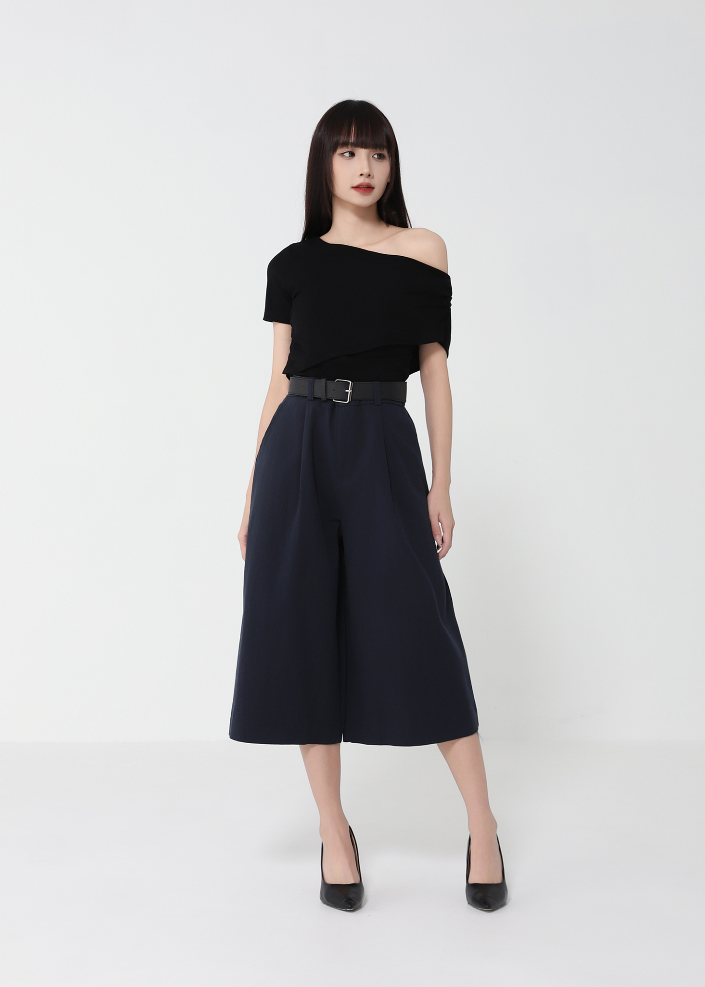 High Waist With Belt Long Pant 49208