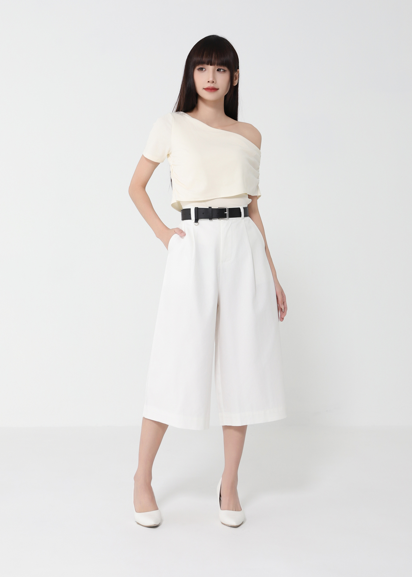 High Waist With Belt Long Pant 49208