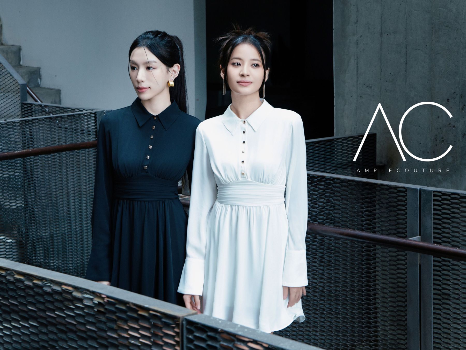 Long Sleeve Back Zip Front Decorative Button Jumpsuit AC549