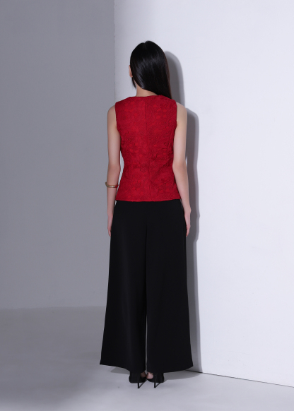 Elegant Lace Fitted Top DJ272