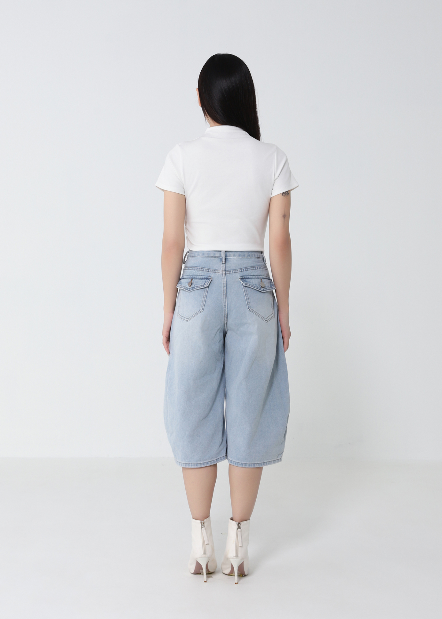 Denim Midi Pants DJ255
