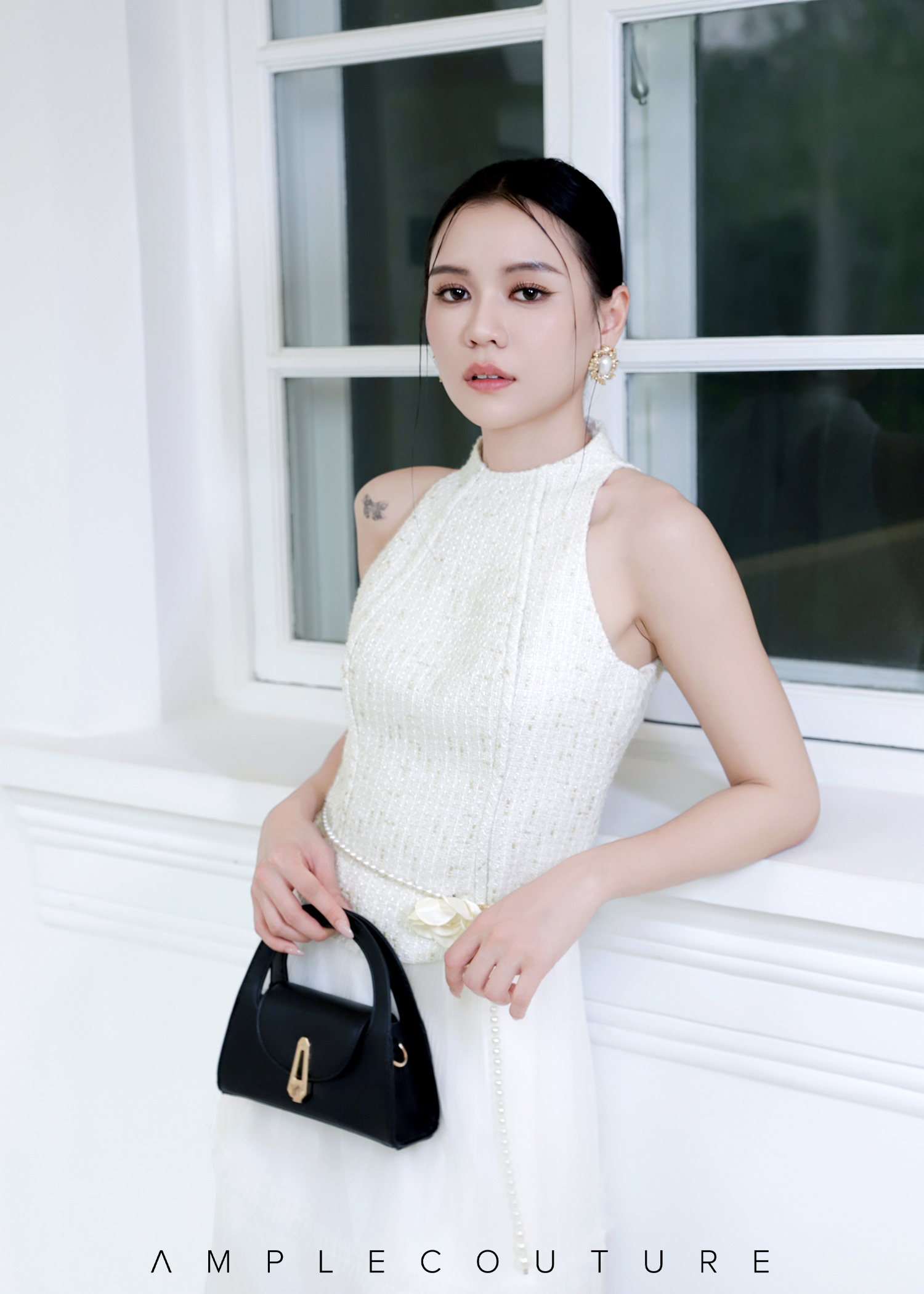 Tweed Sleeveless Top  AC957