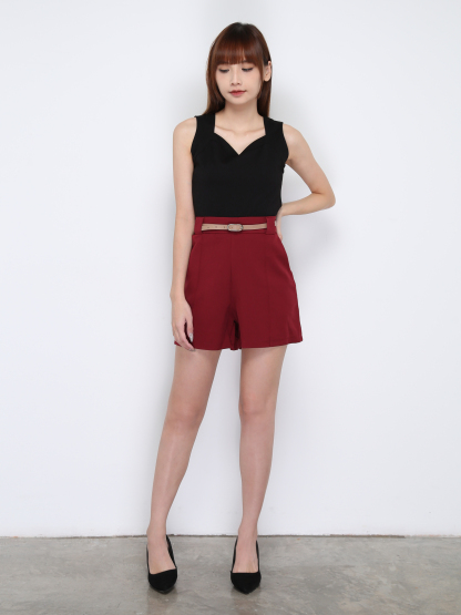 High Waist Basic Short Pants 17089