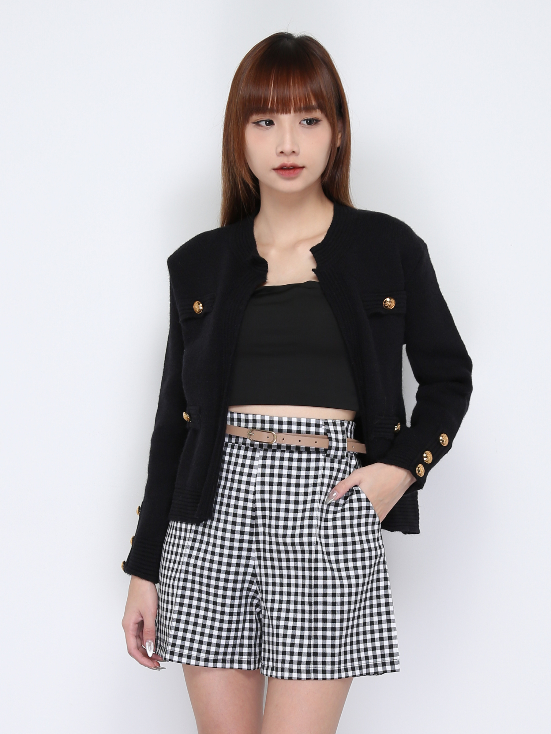 High Waist Basic Short Pants 17089