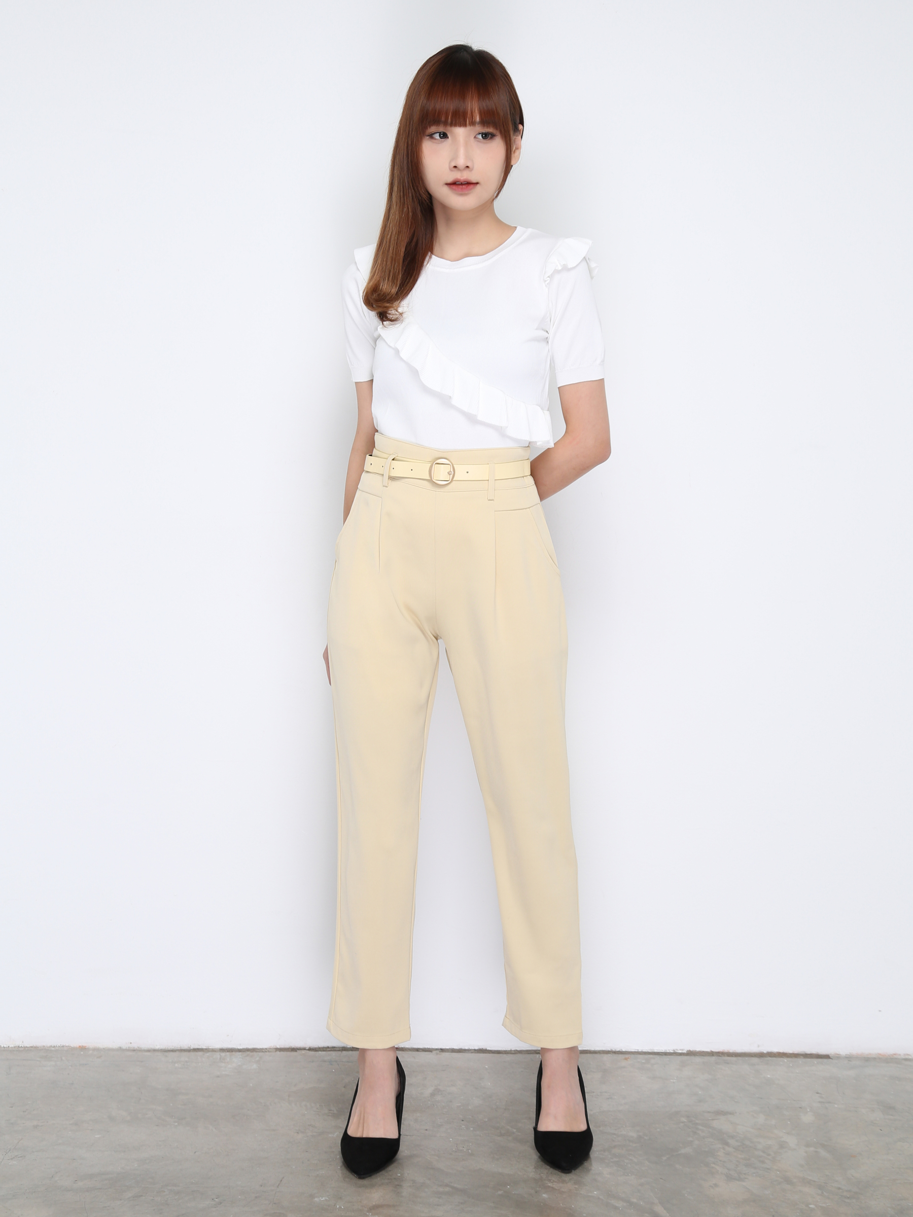 High Waist Formal Long Pants 17418