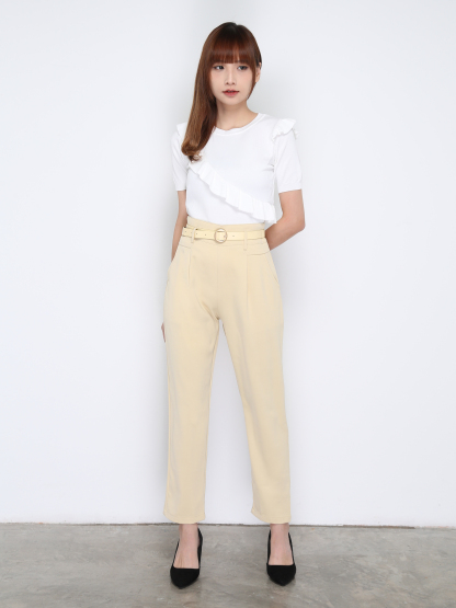 High Waist Formal Long Pants 17418