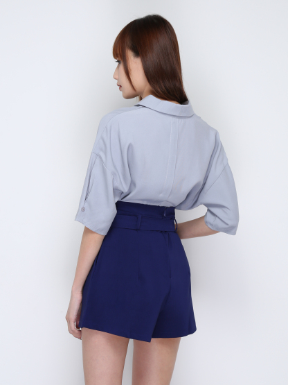 Collar Back Bottoms Zip 17090