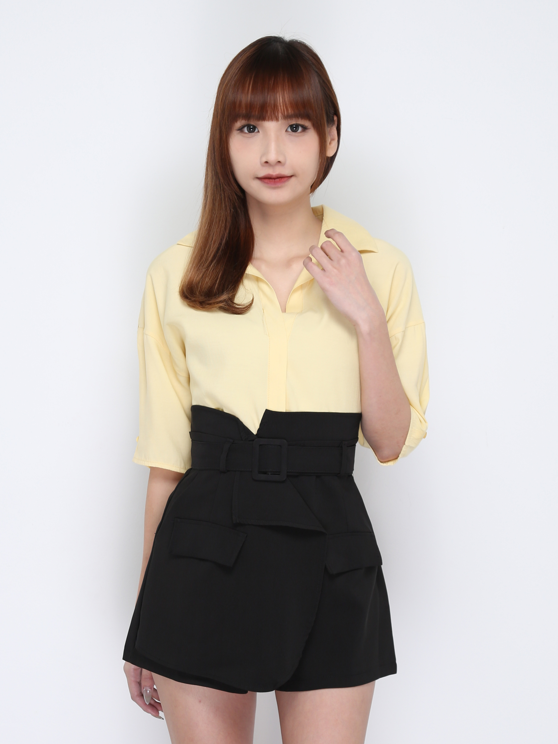 Collar Back Bottoms Zip 17090