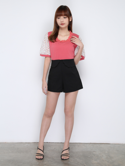Decorative Ruffles Design Short Pants 17310