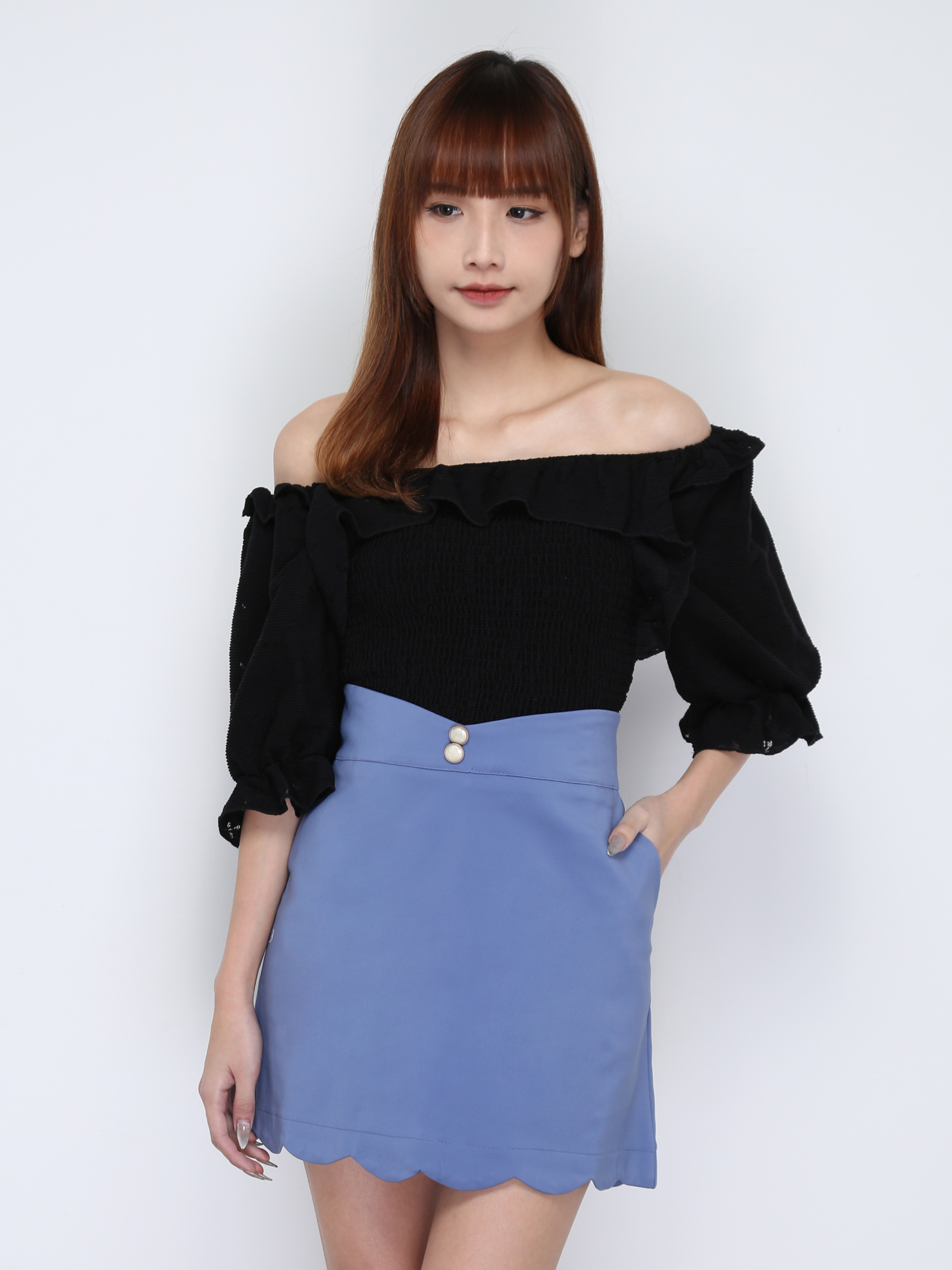 Off Shoulder Floral Top 17408