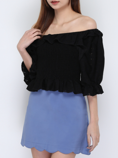 Off Shoulder Floral Top 17408