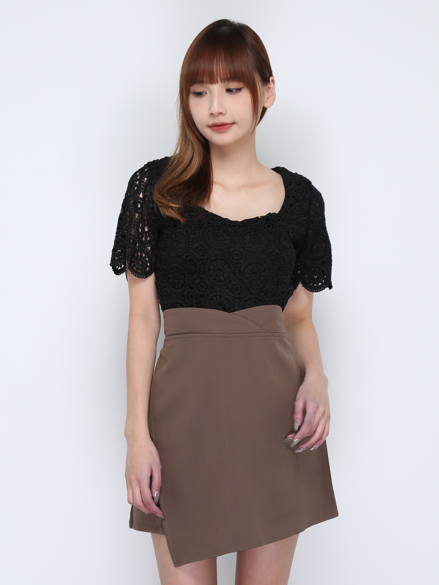 Formal High Waist Wrap Skirt Pants 17054