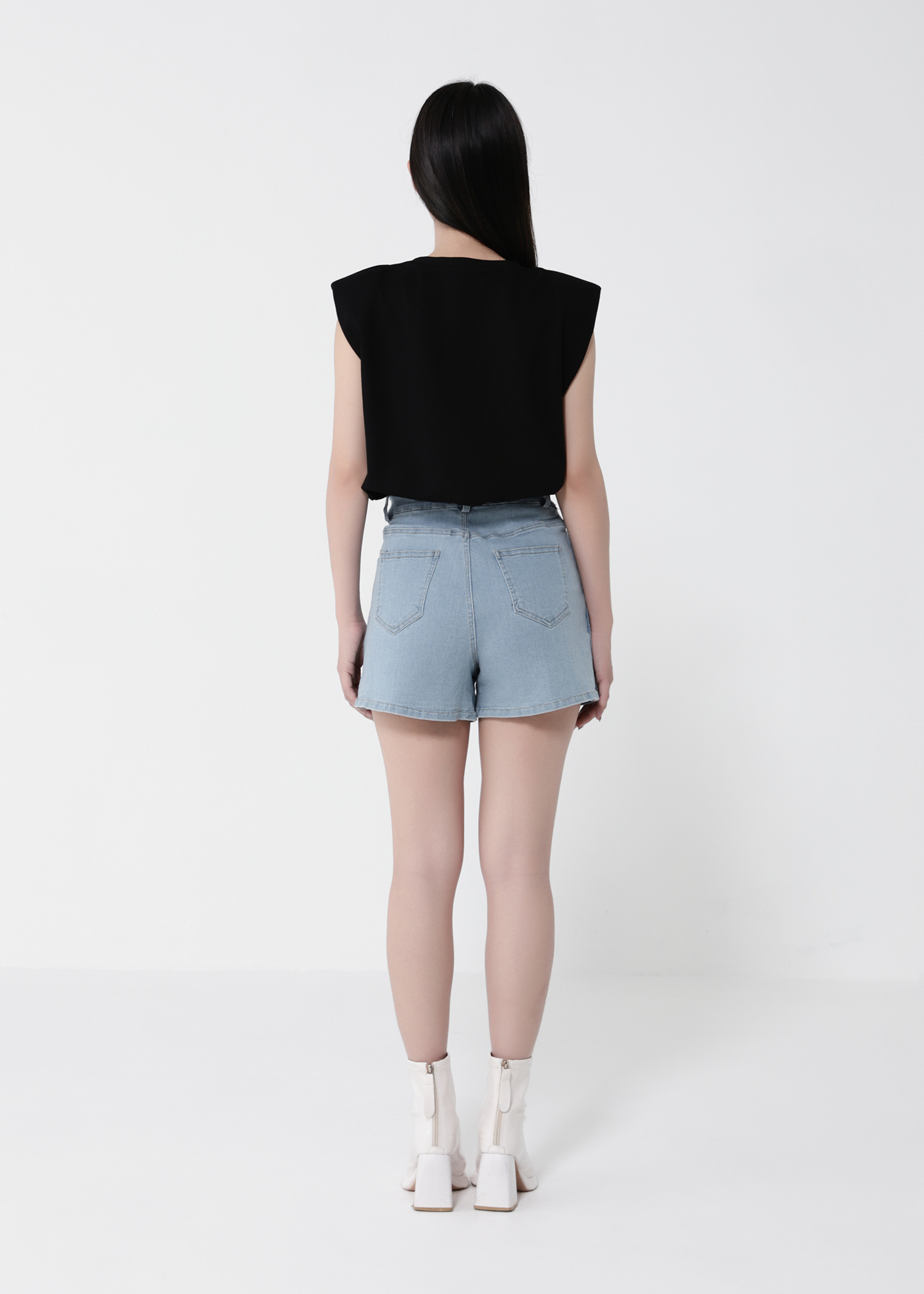 Denim Side Pocket Skirt Pant 41014