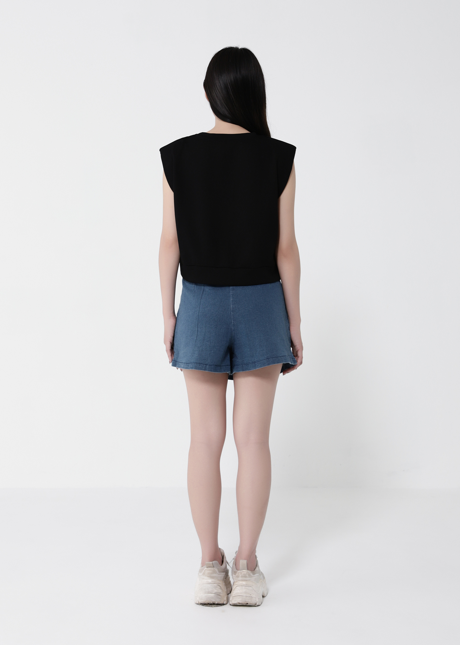 Denim Side Pocket Skirt Pant 41090
