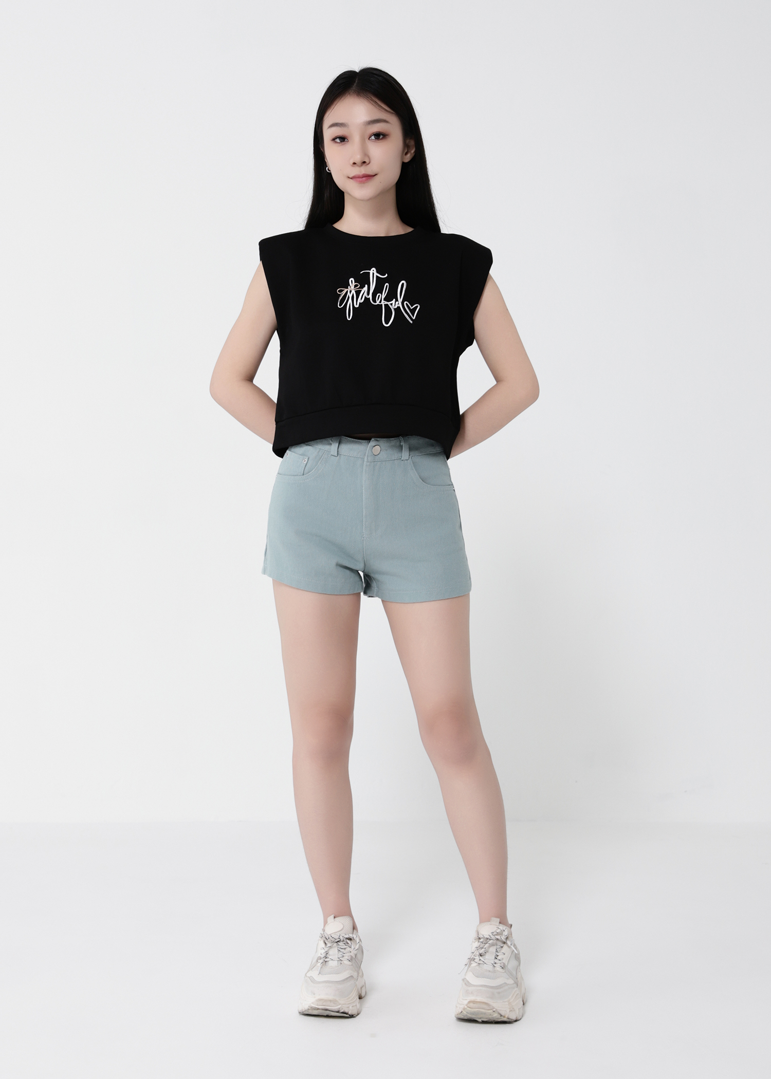 Denim Side Pocket Short Pant 41812