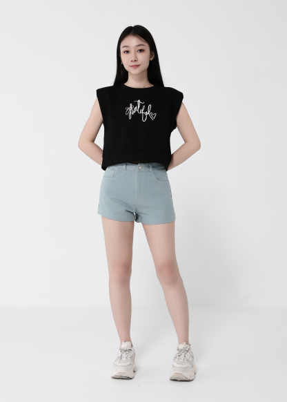 Denim Side Pocket Short Pant 41812
