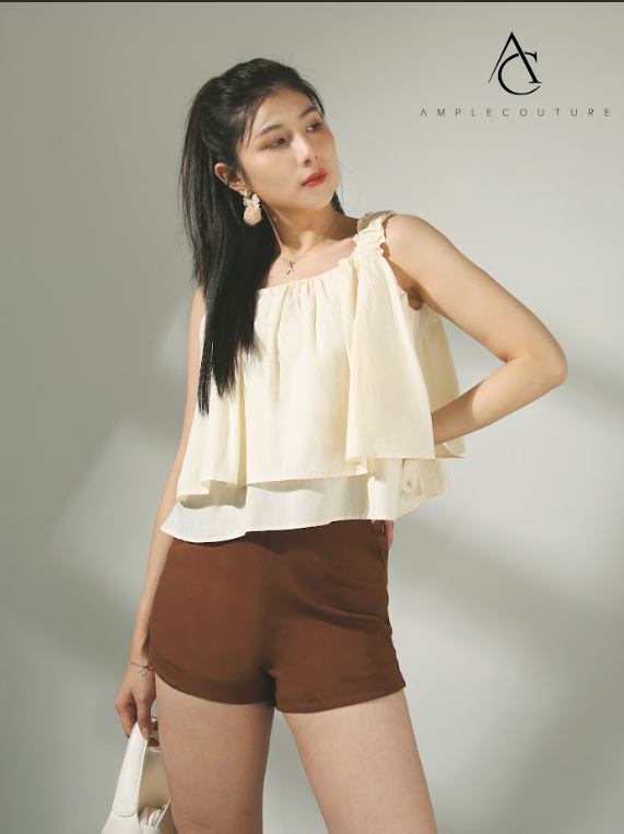High Waist Side Pocket Short Pants 29701