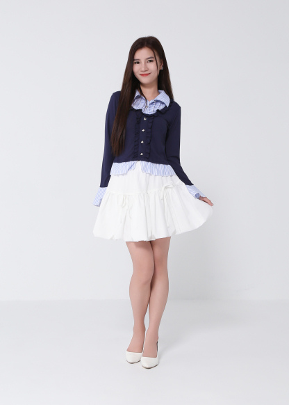 Sweet Bow Tie Elastic Tulip Skirt Pant 49160