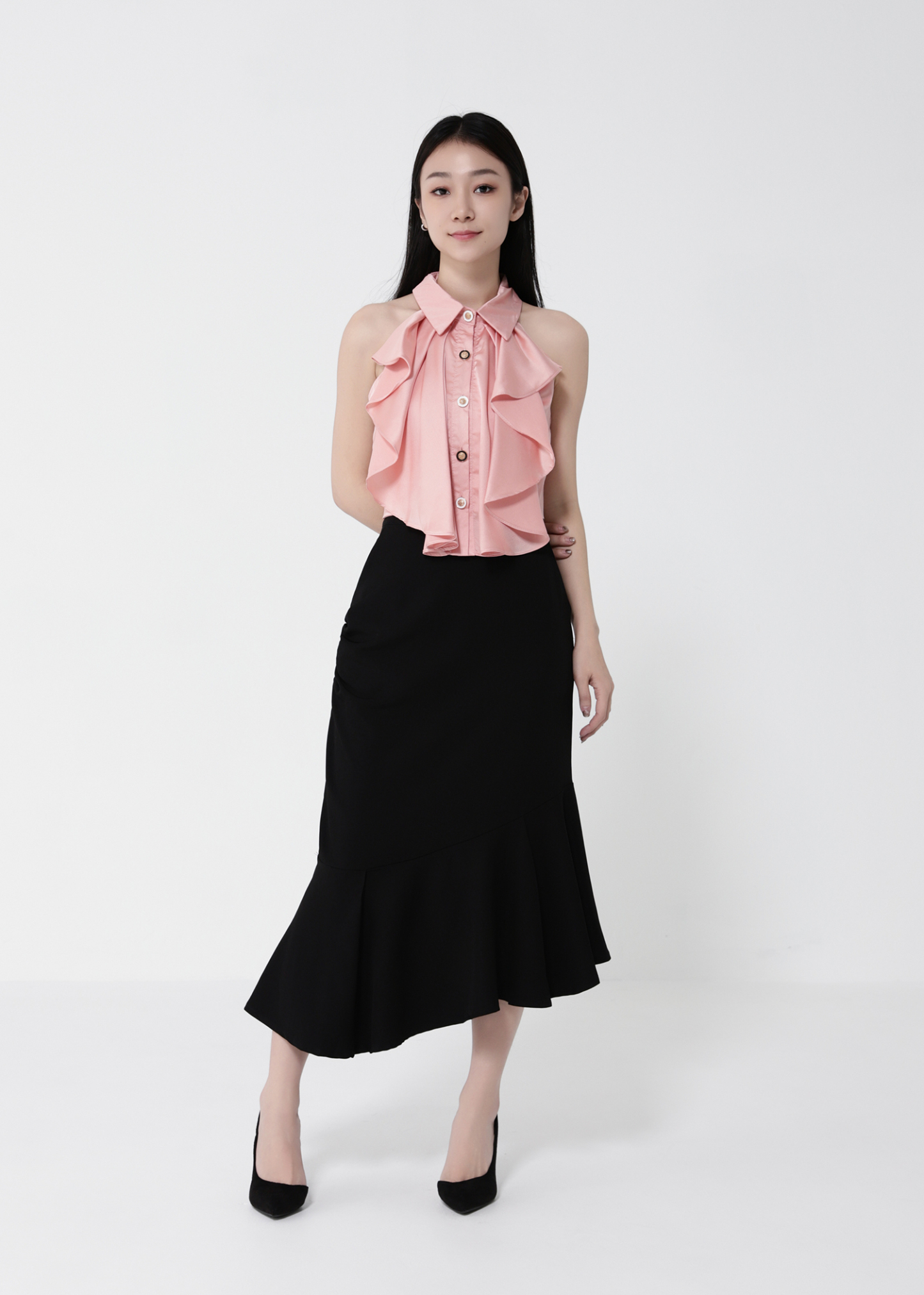 Halter Ruffles Top 41321