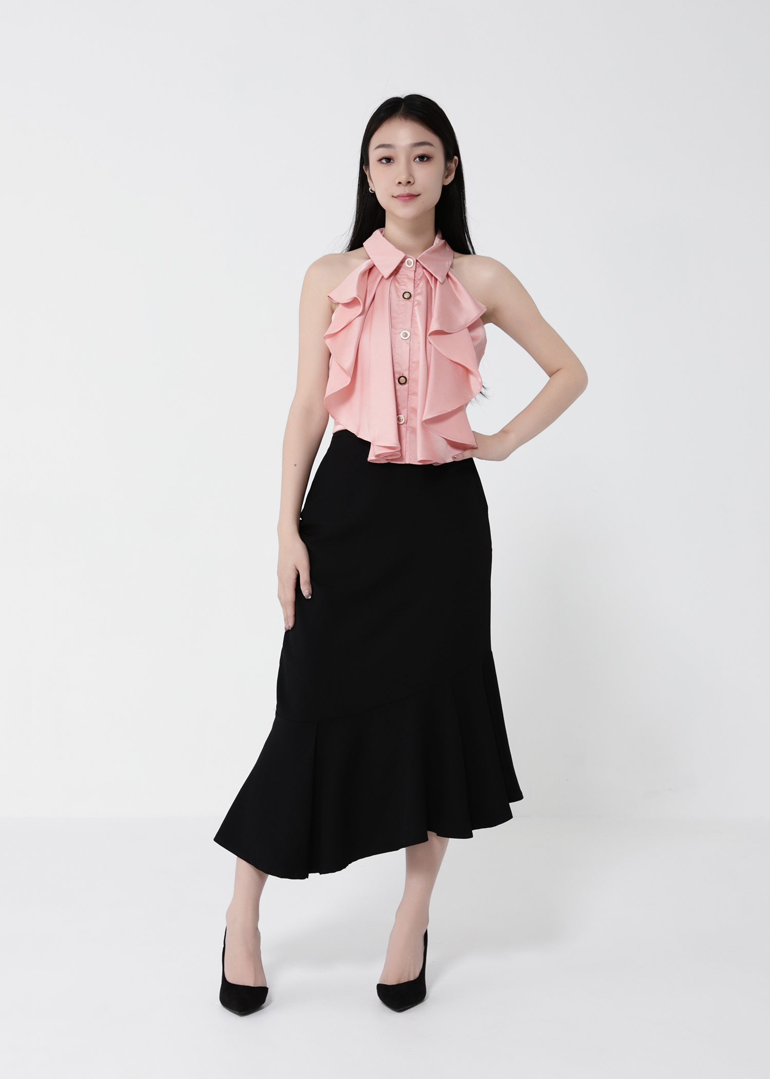 Halter Ruffles Top 41321