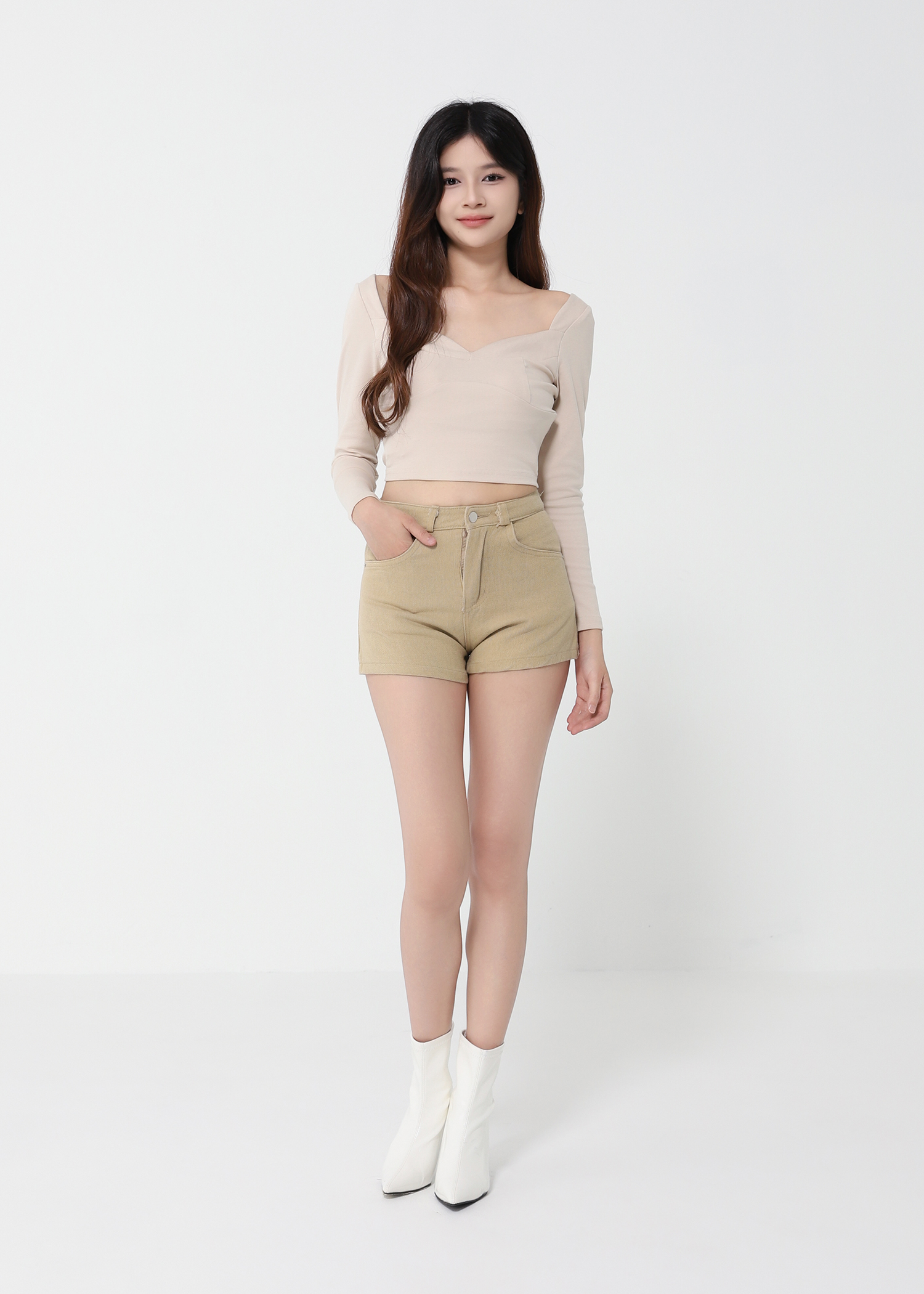 Denim Side Pocket Short Pant 41812