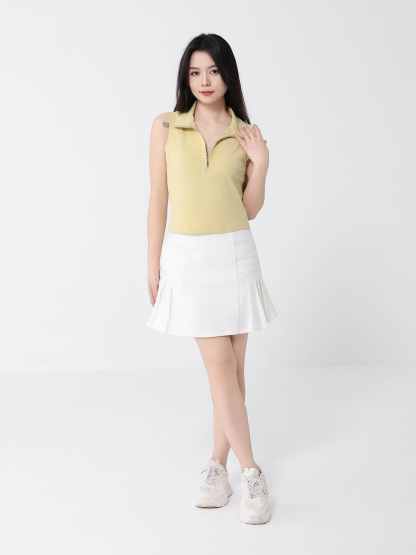 Sleeveless Turtle Neck Top 46256