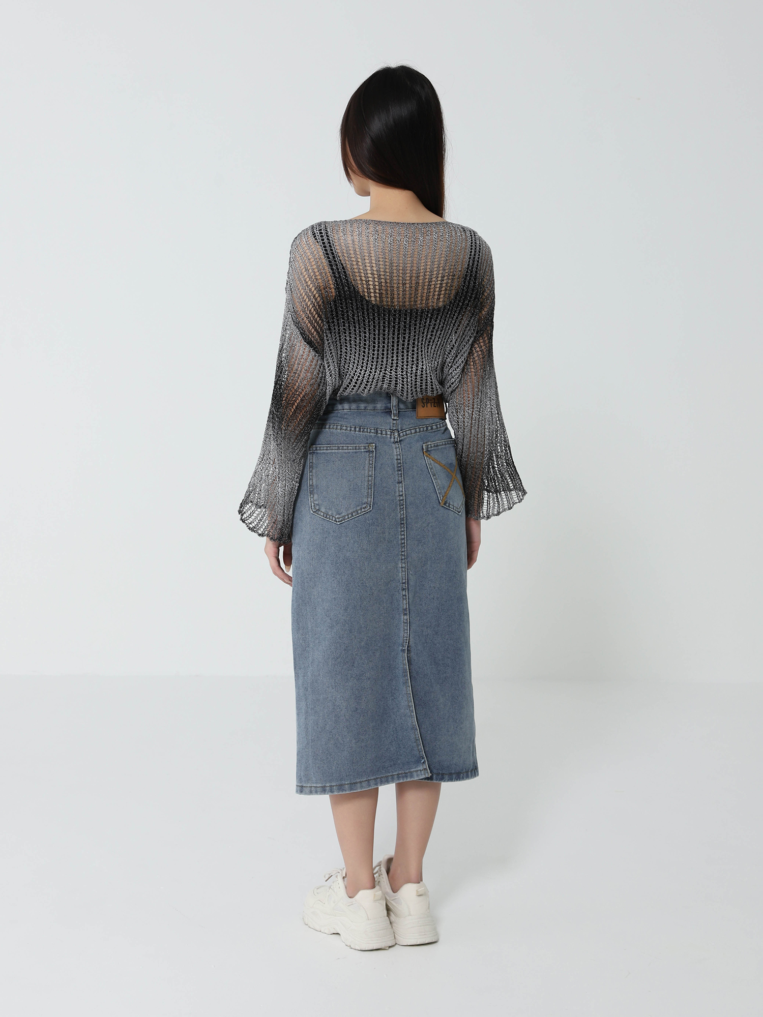 Knitted Eyelet Top 46522