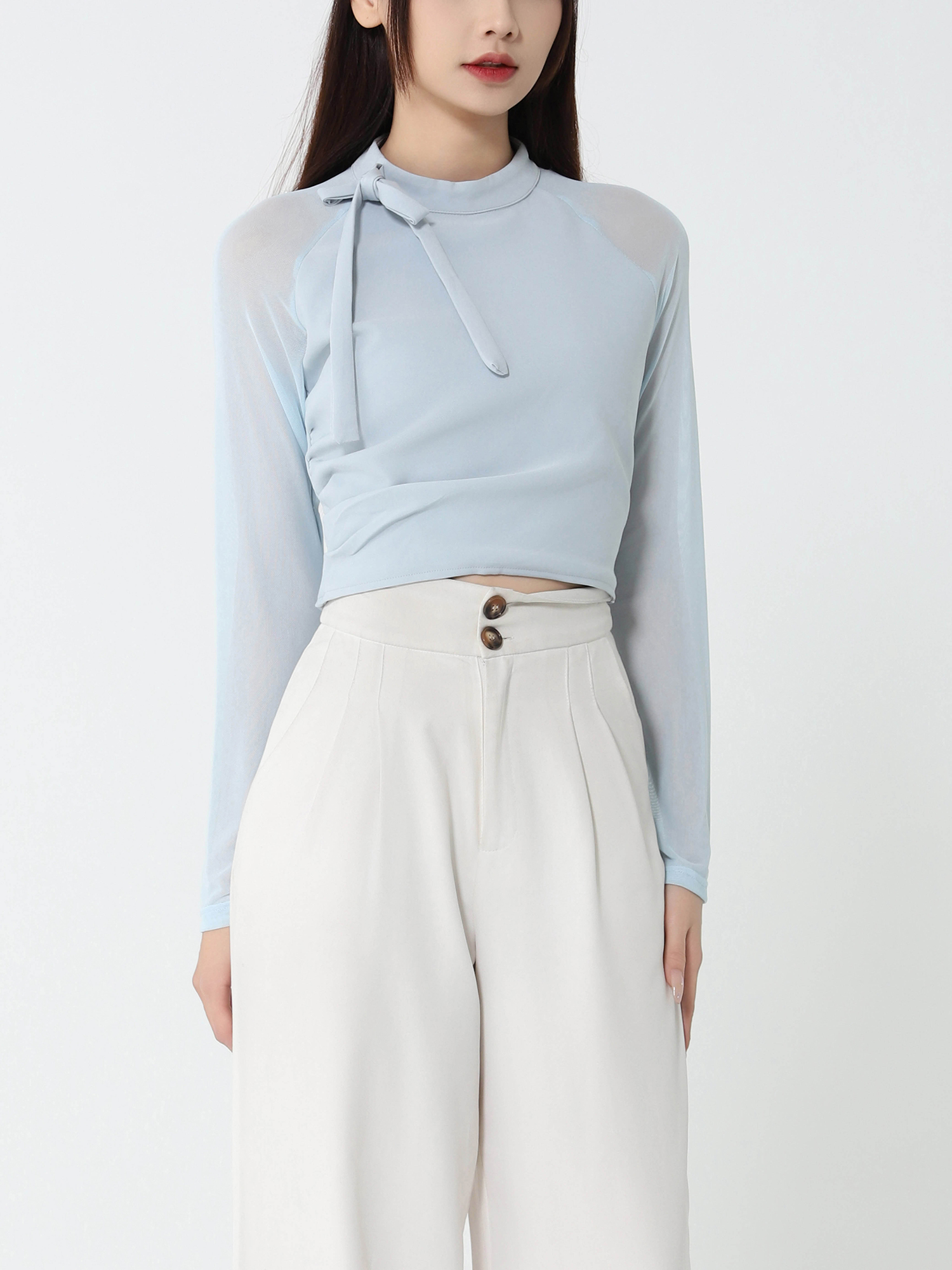 Net Sleeve Top 46569