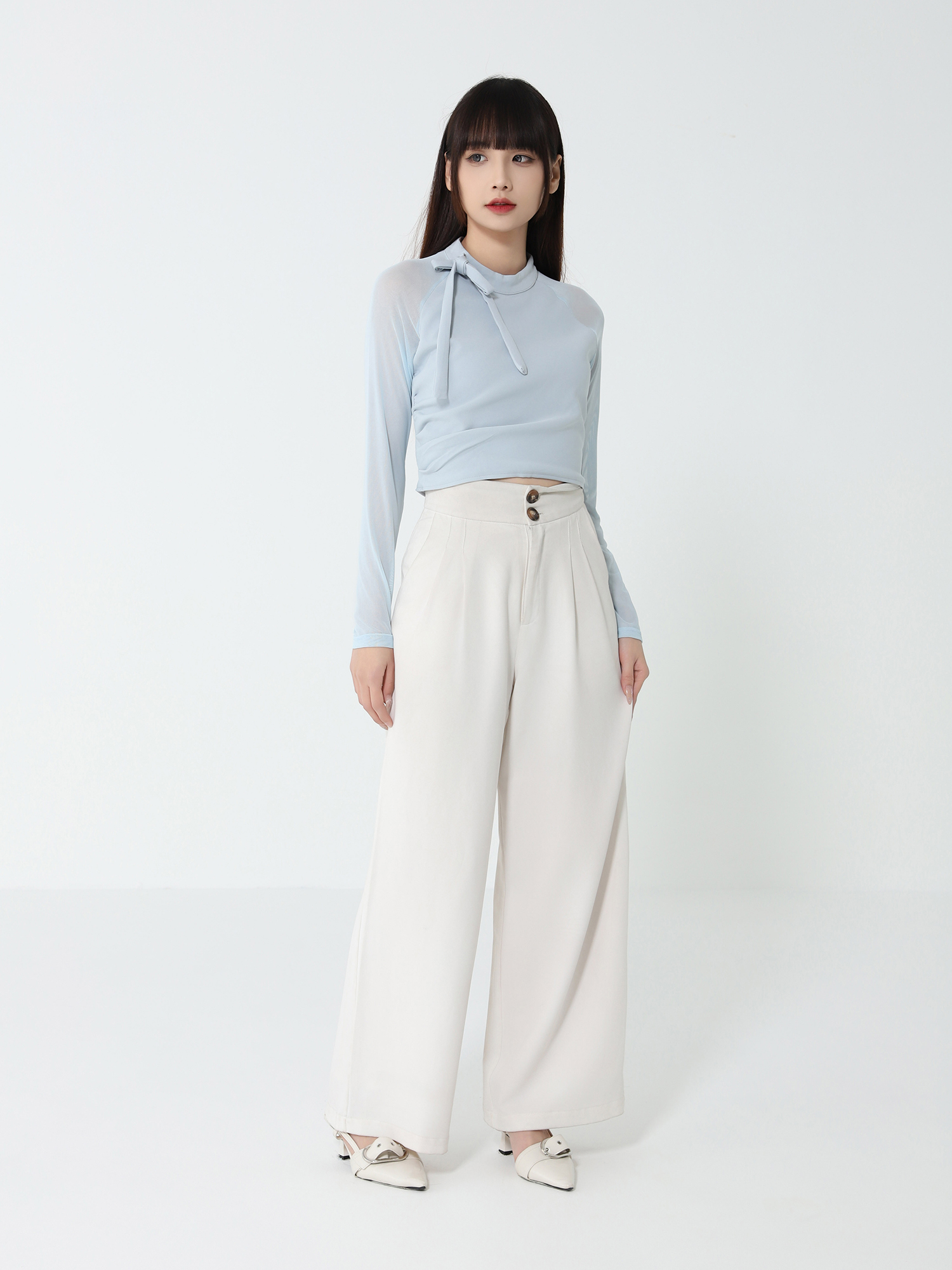 Net Sleeve Top 46569