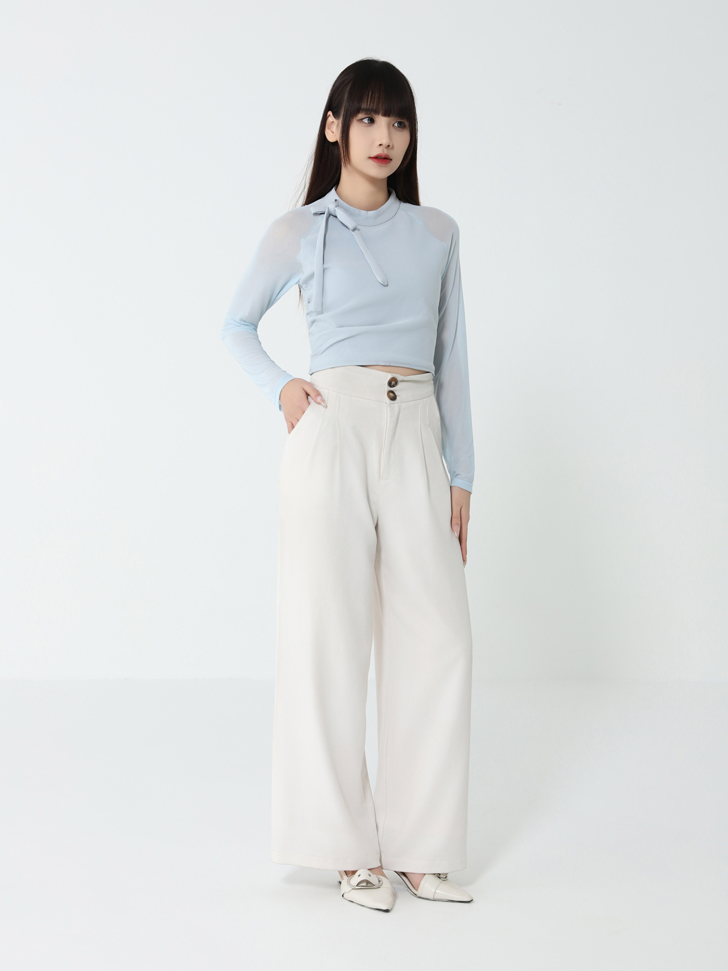 Net Sleeve Top 46569