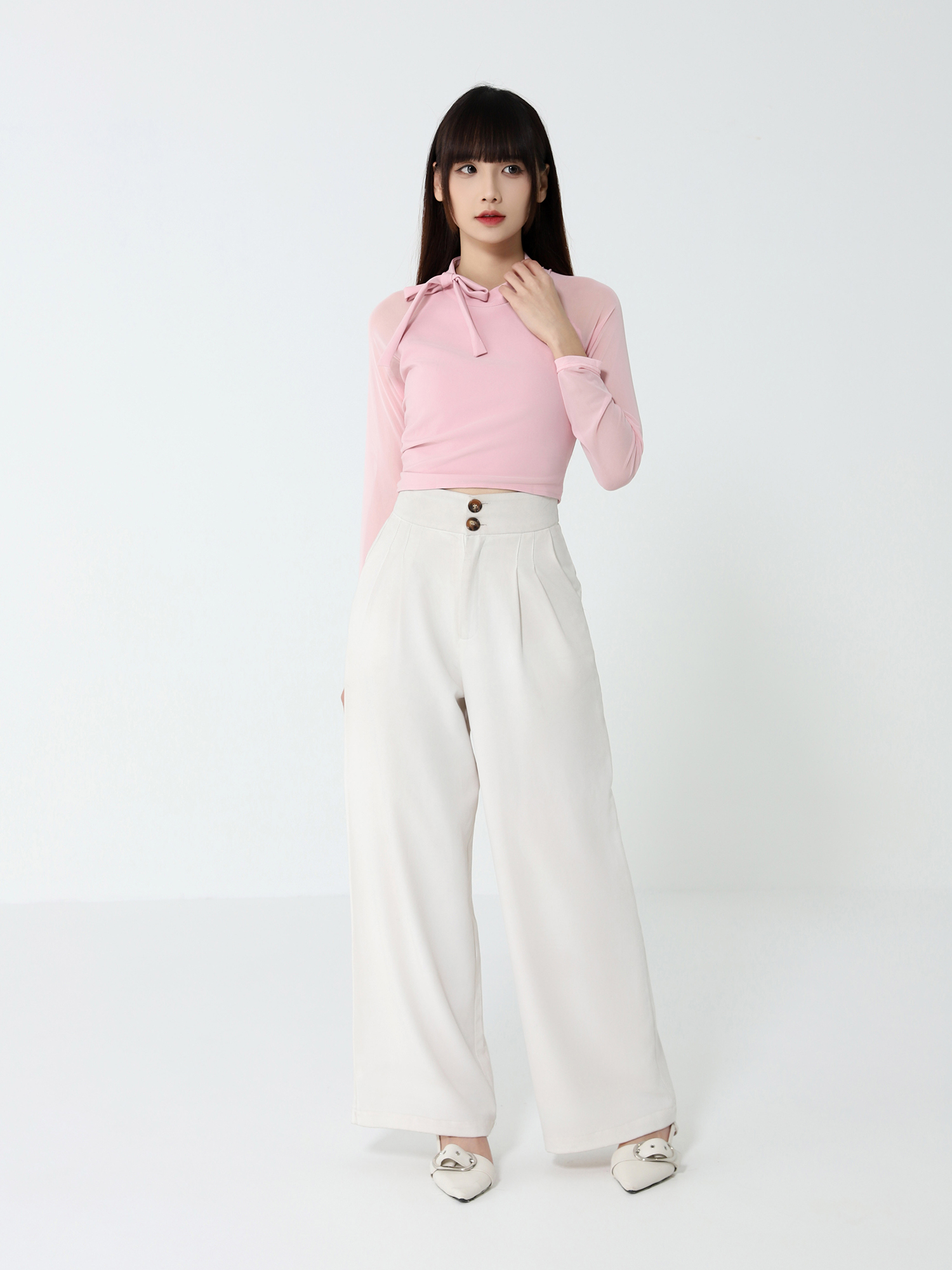 Net Sleeve Top 46569