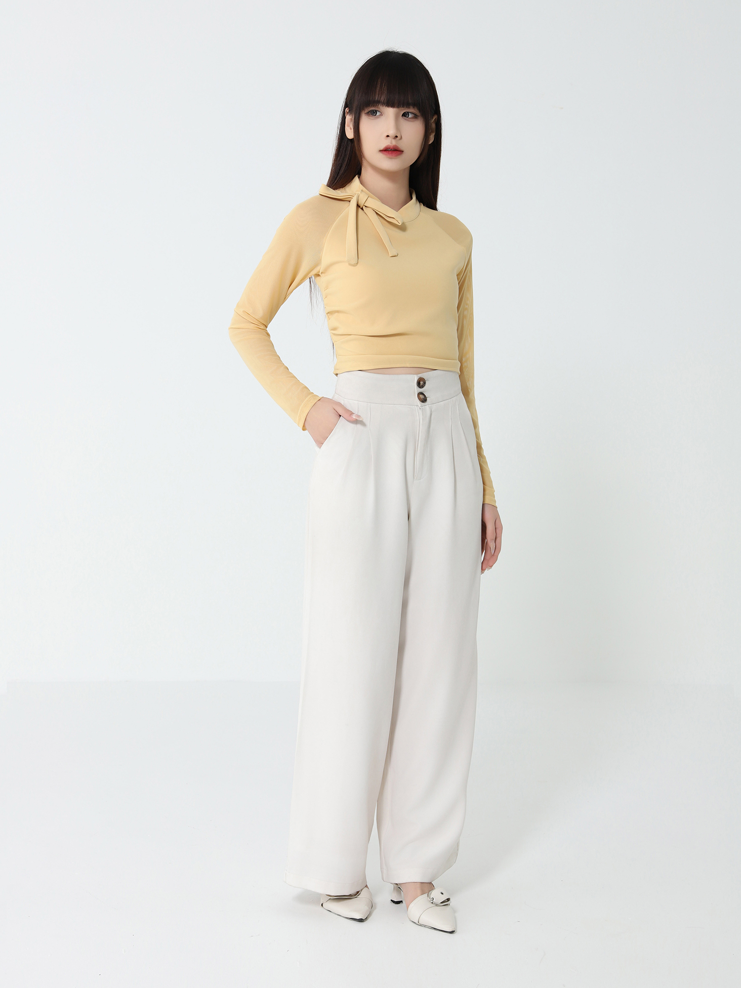 Net Sleeve Top 46569