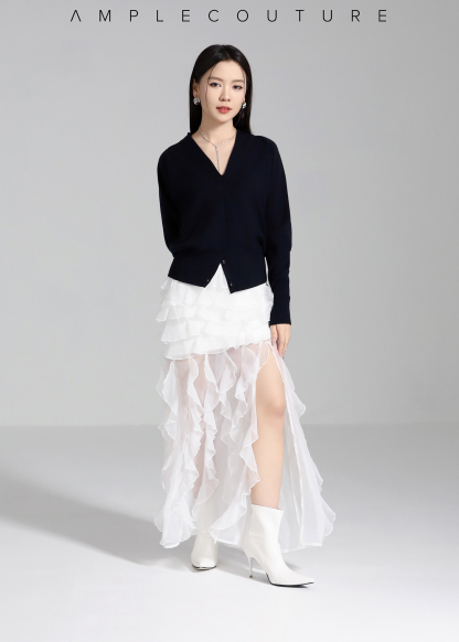 High Waist Ruffles Skirt AC162