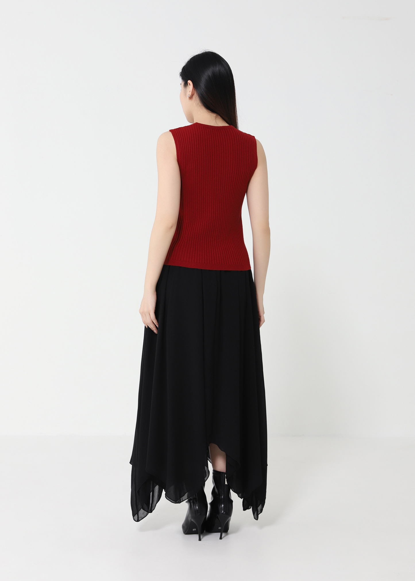 Sleeveless Knitted Top 48416