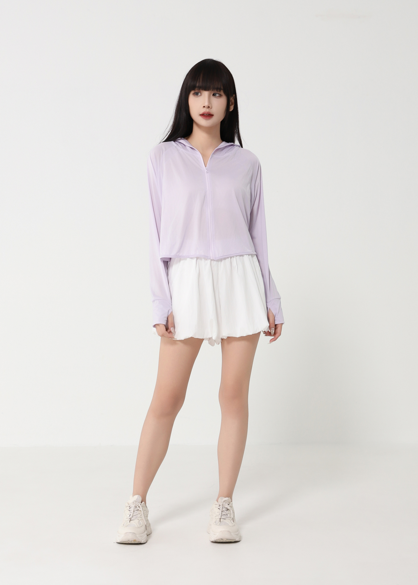 Front Zip With Cap Outerwear 48686