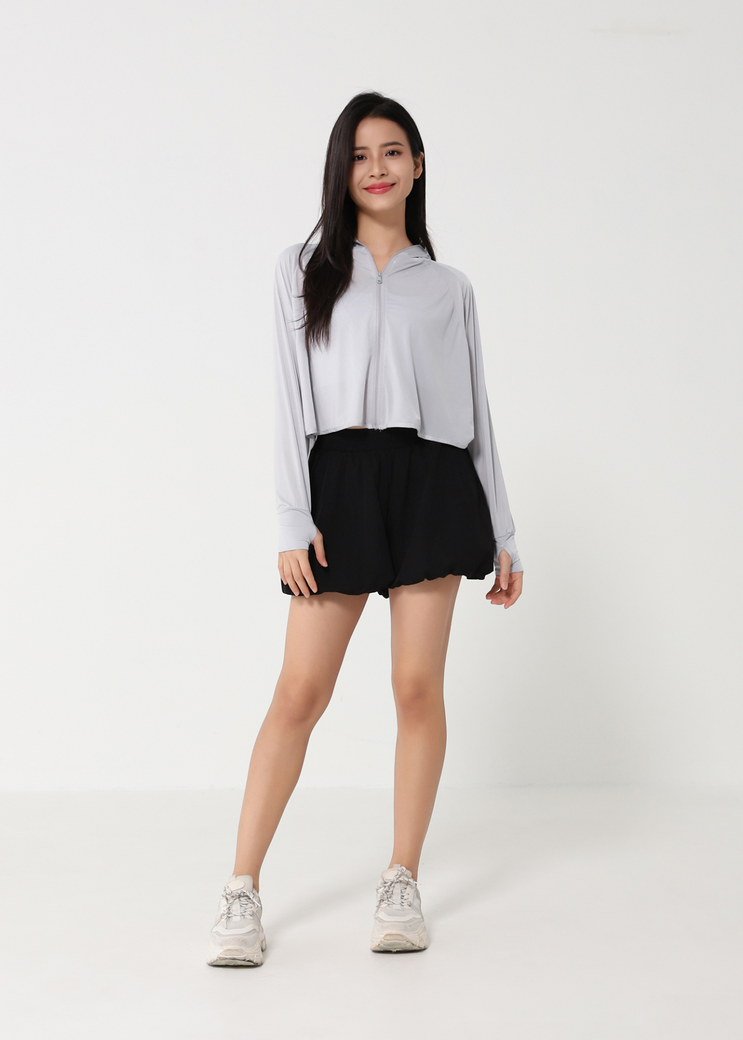 Front Zip With Cap Outerwear 48686