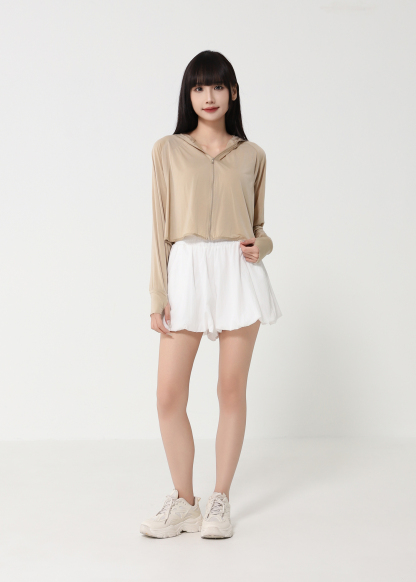 Front Zip With Cap Outerwear 48686