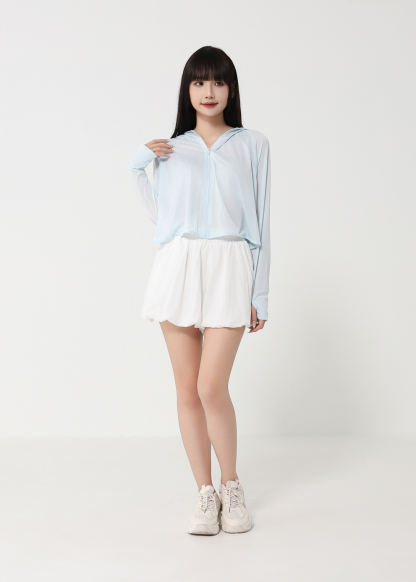 Front Zip With Cap Outerwear 48686