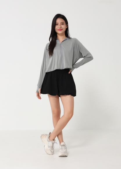 Front Zip With Cap Outerwear 48686