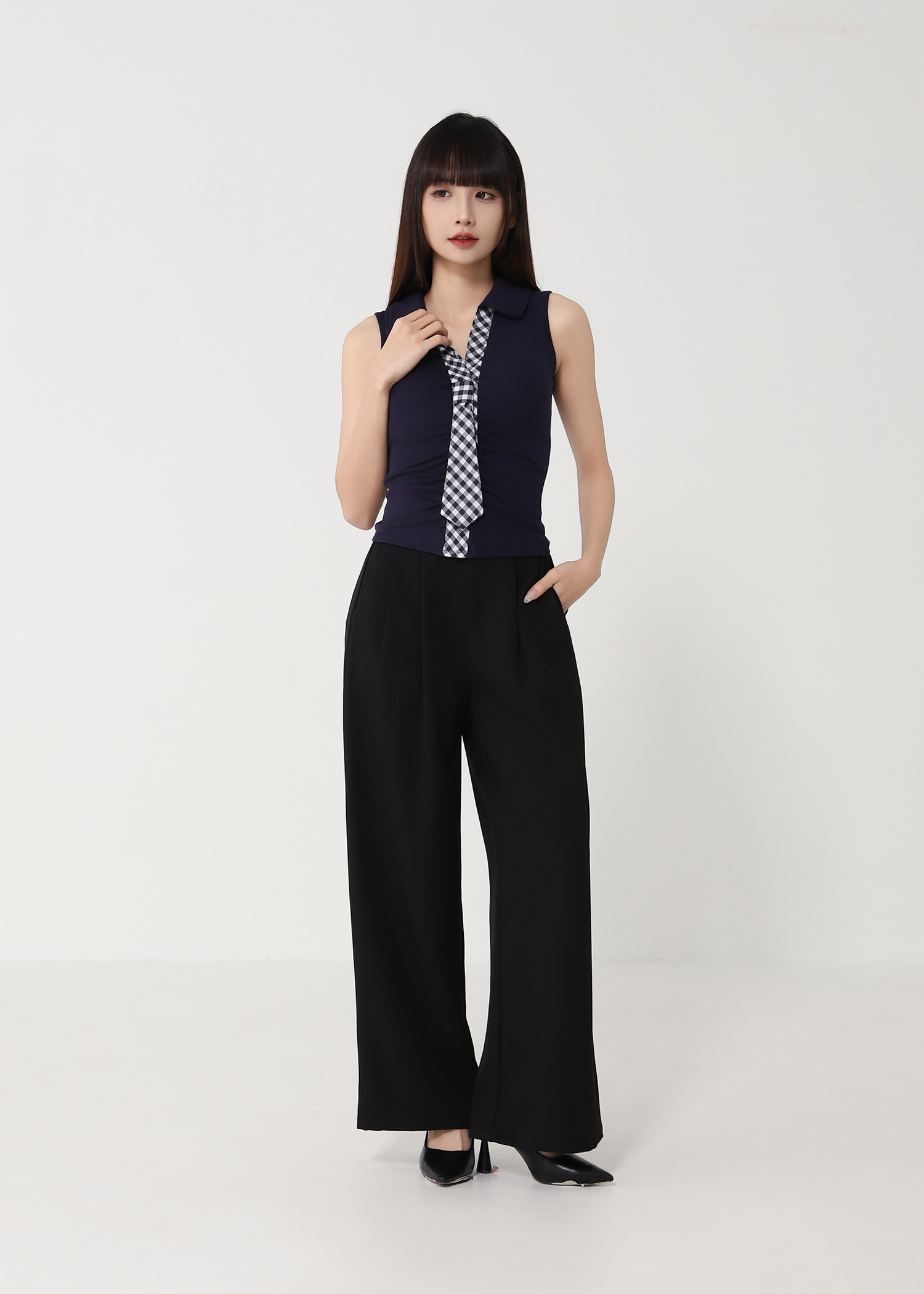 Decorative Neck Tie Top 48817