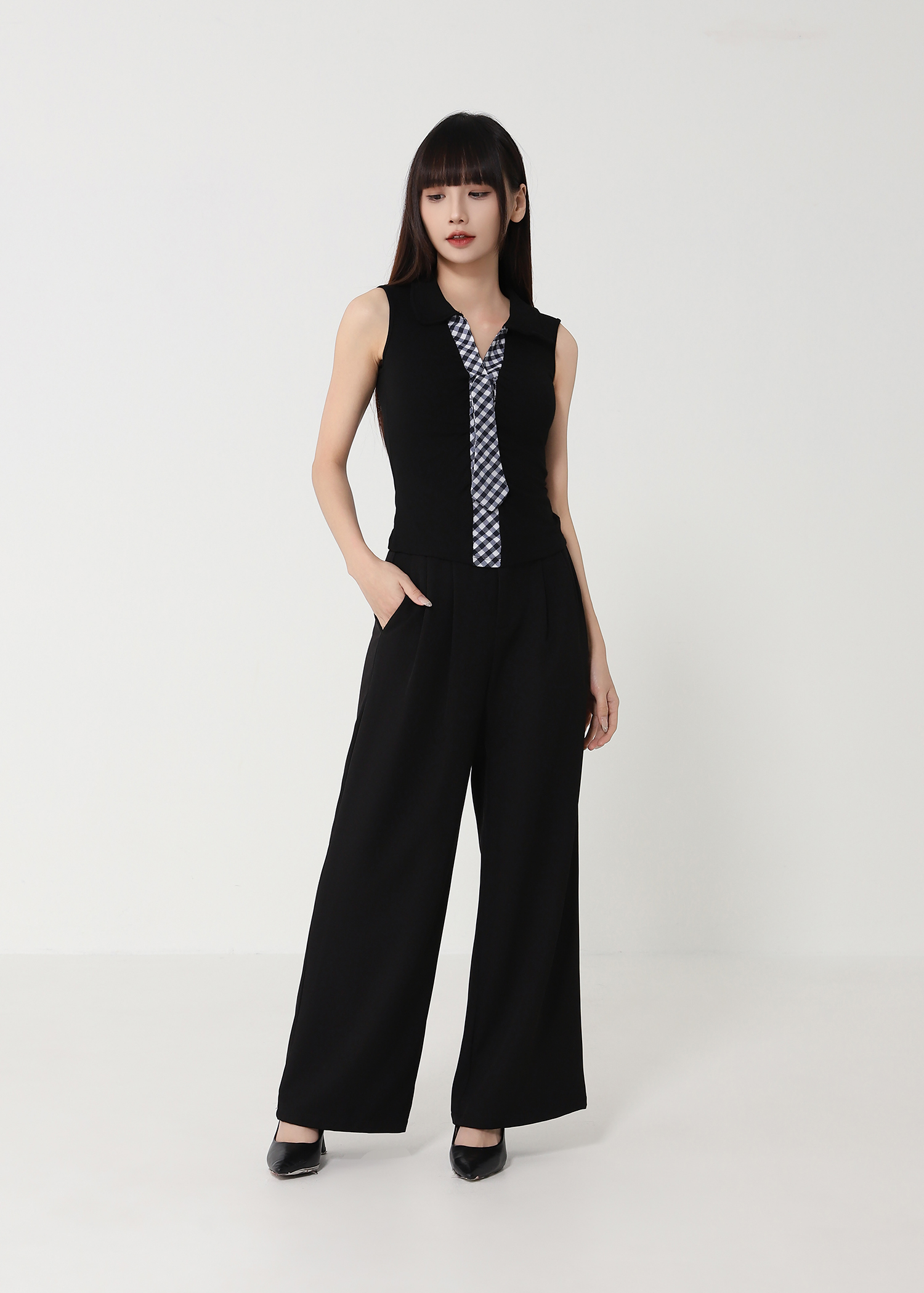 Decorative Neck Tie Top 48817