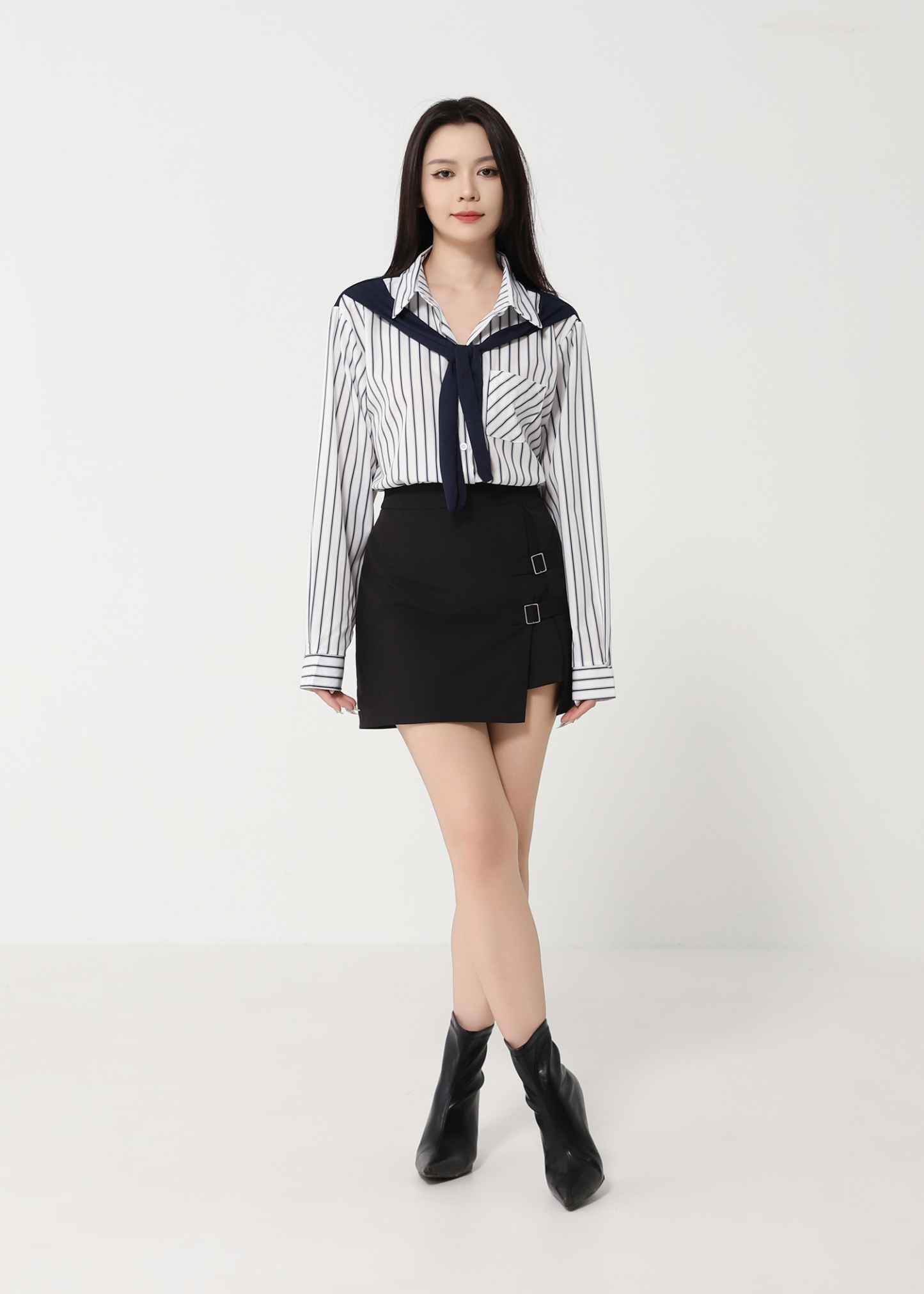 Formal Long Sleeve Front Button Top 49050