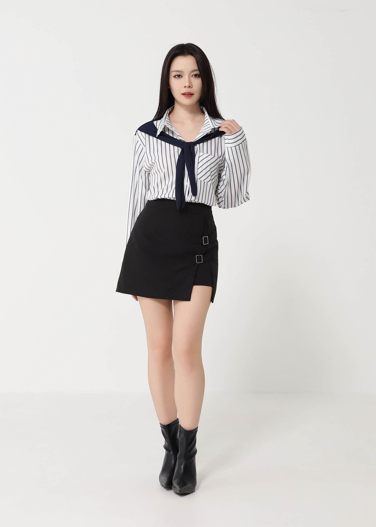 Formal Long Sleeve Front Button Top 49050