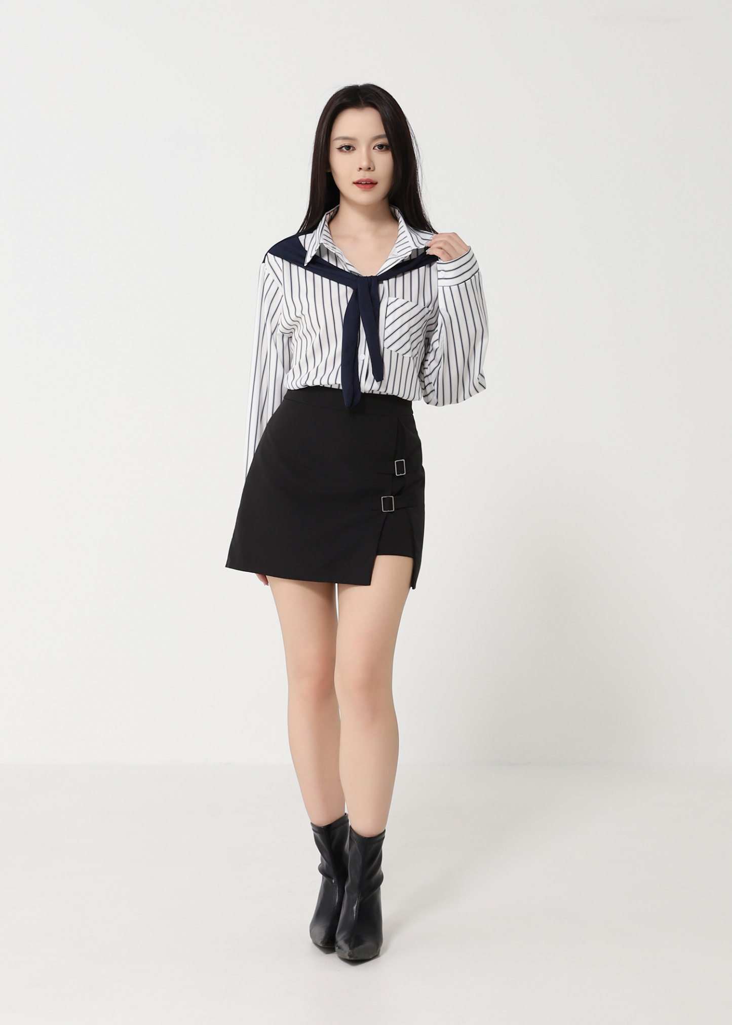 Formal Long Sleeve Front Button Top 49050