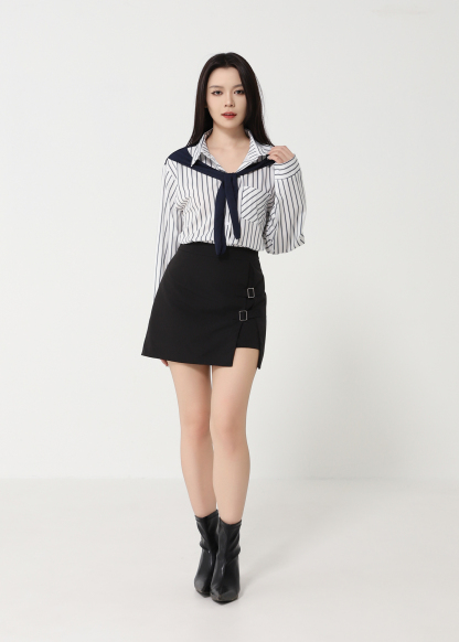 Formal Long Sleeve Front Button Top 49050