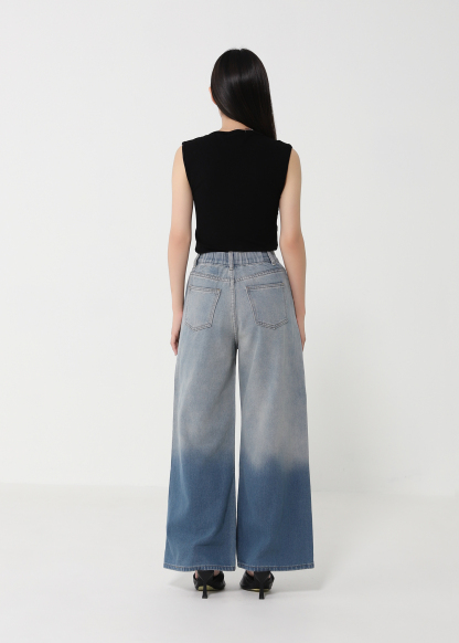Denim Ripped Long Pants 47613