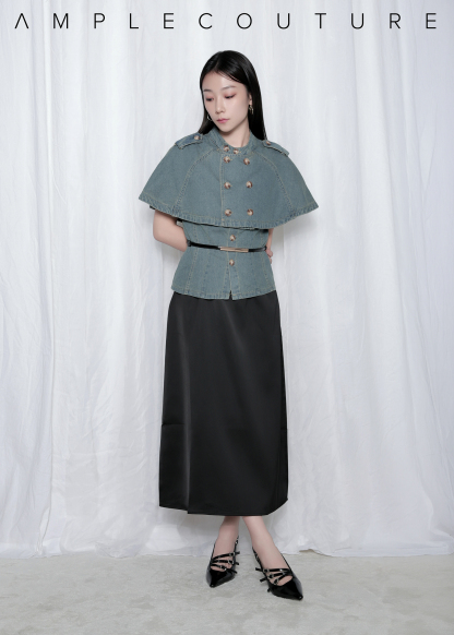 Fake Two Piece Denim Top 49491