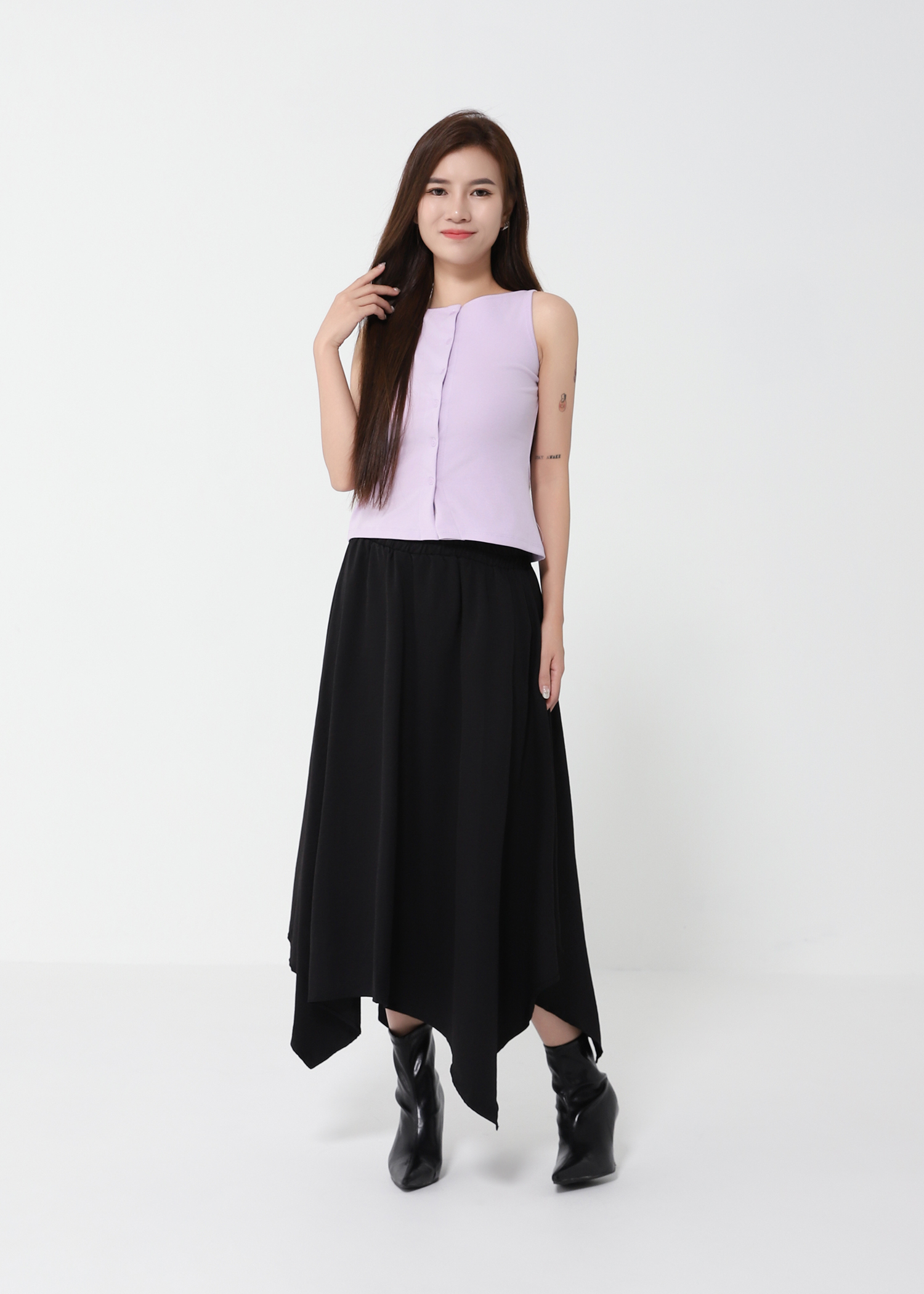 Irregular Long Skirt 49528