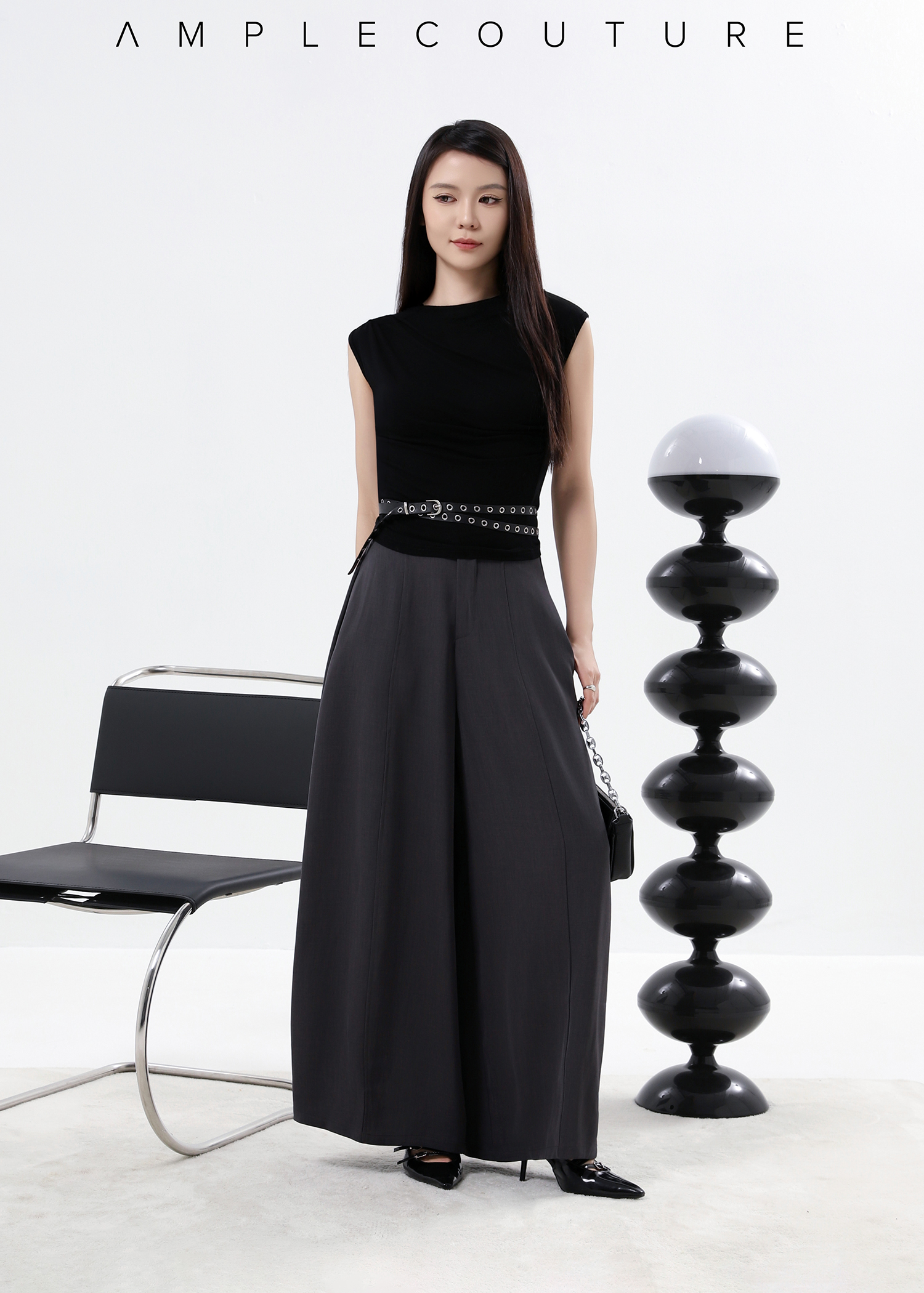 Formal Wear High Waist Long Pants DJ246