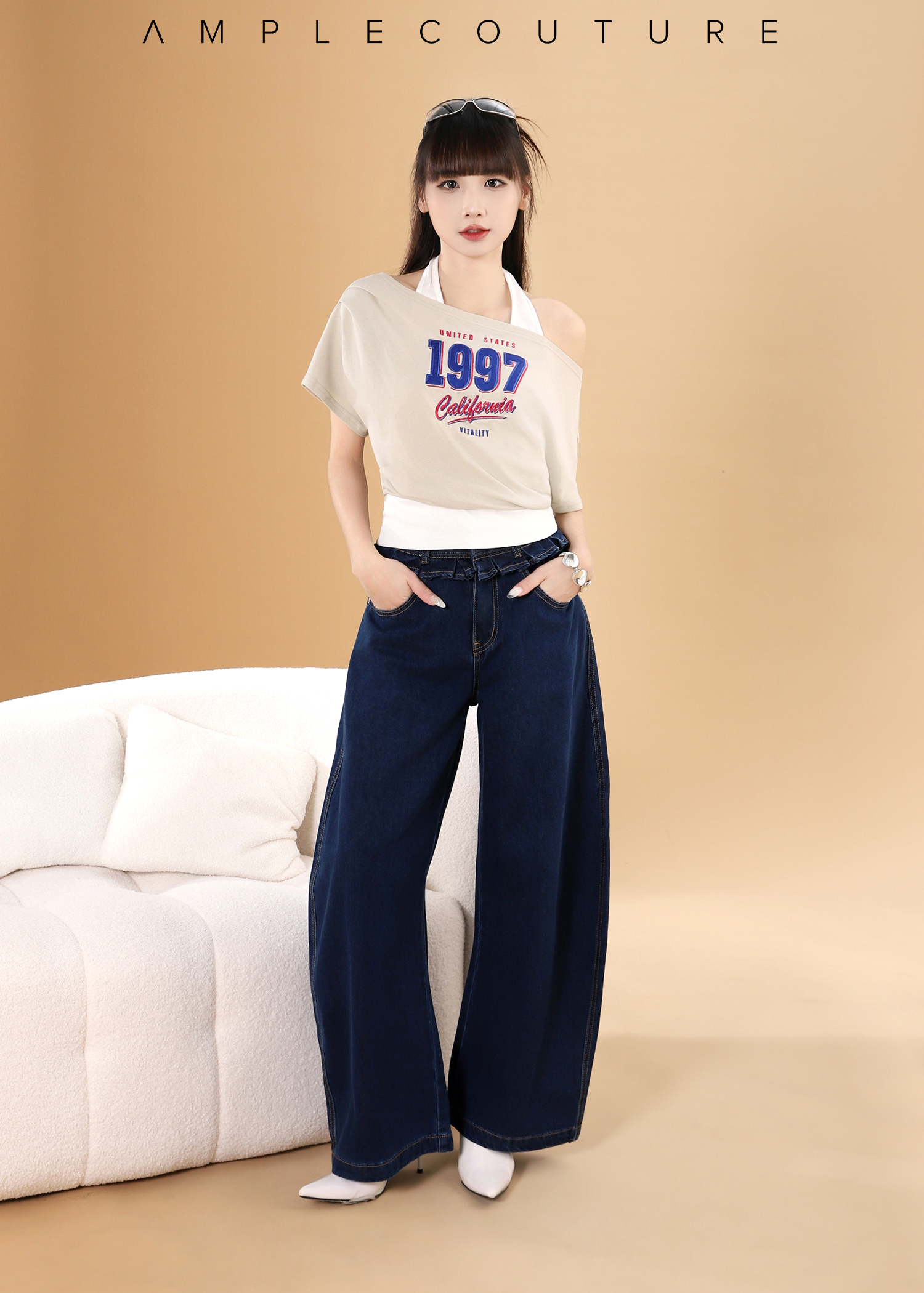 Fake Teo Piece Casual Wear Top DJ248